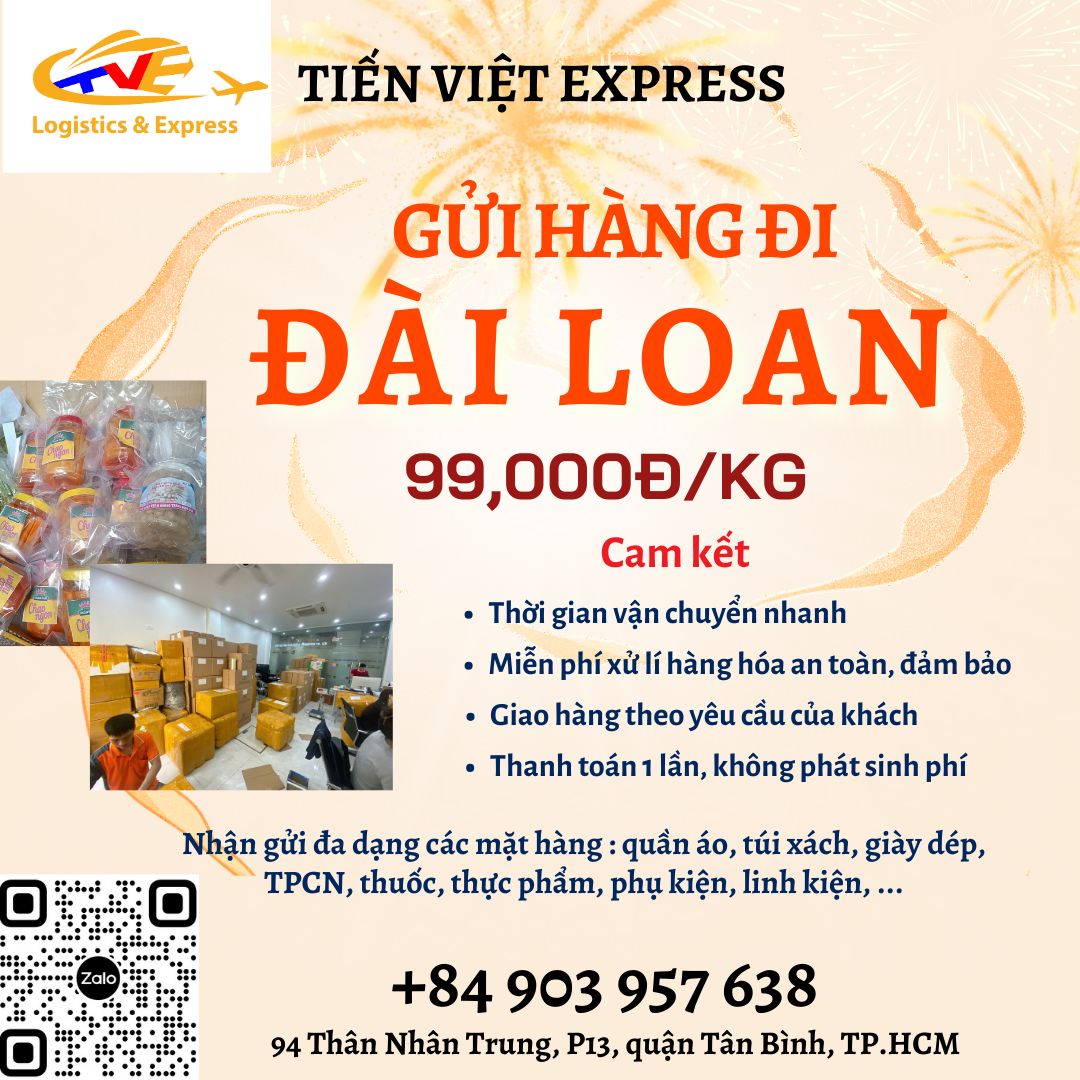 Gửi hàng đi Đài Loan - Tiến Việt Express